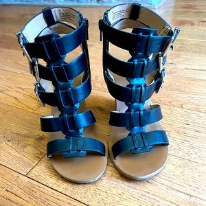 Ladies size 8 gladiator wedges